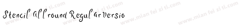 Stencil Allround RegularVersion 10字体转换